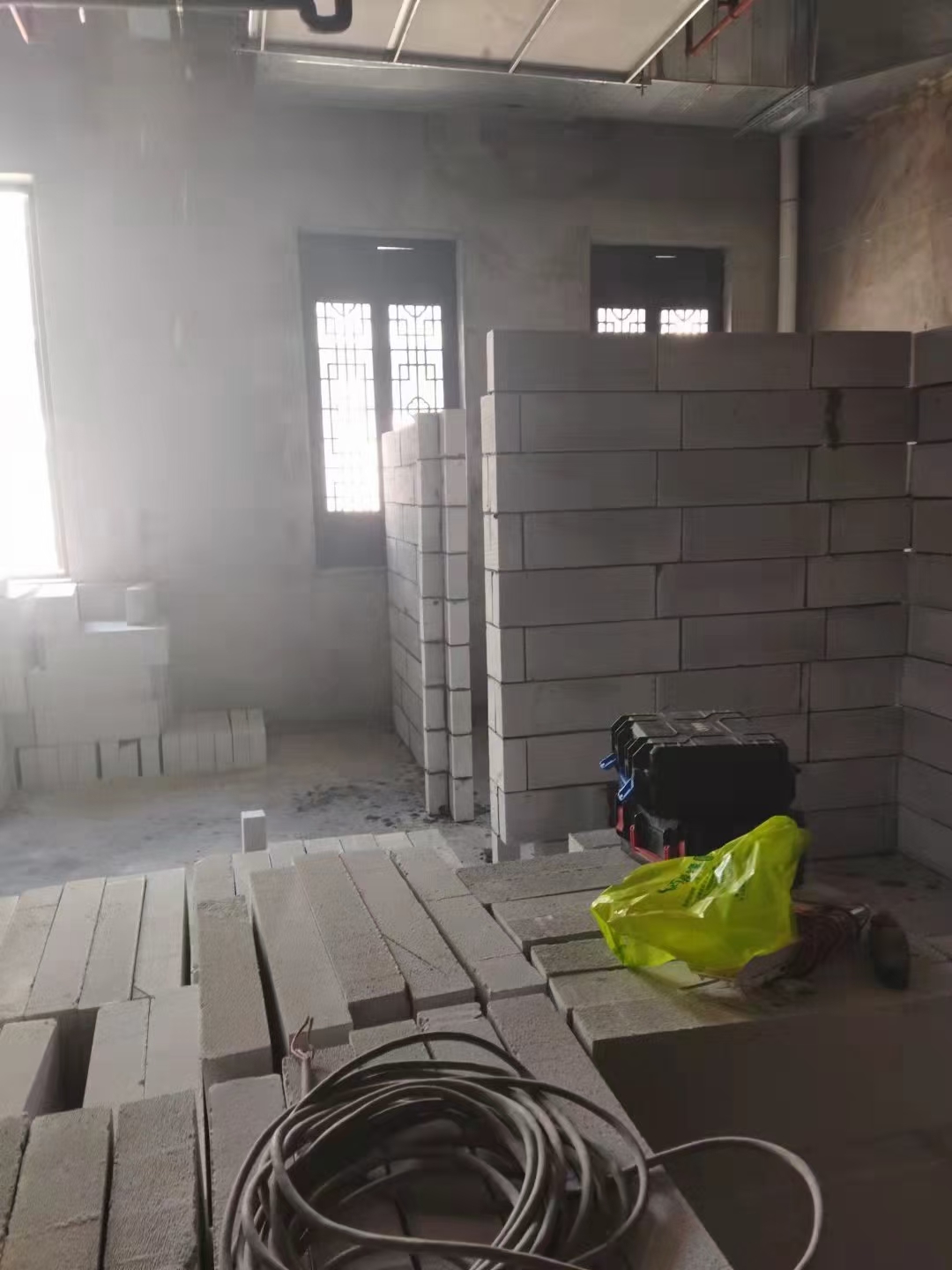 加气块隔墙场景图